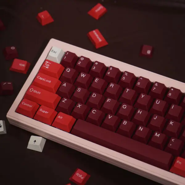 GMK+ Ham Cherry Custom Keycaps Set