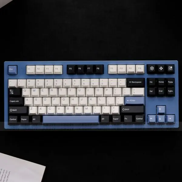 GMK+ Elegant Blue Cherry Custom Keycap Set