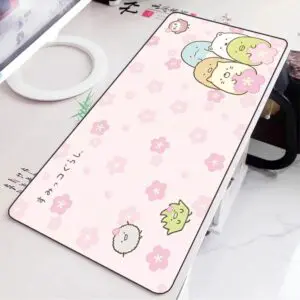 GMK+ Kawaii Animals with Flowers Custom Desk Mat