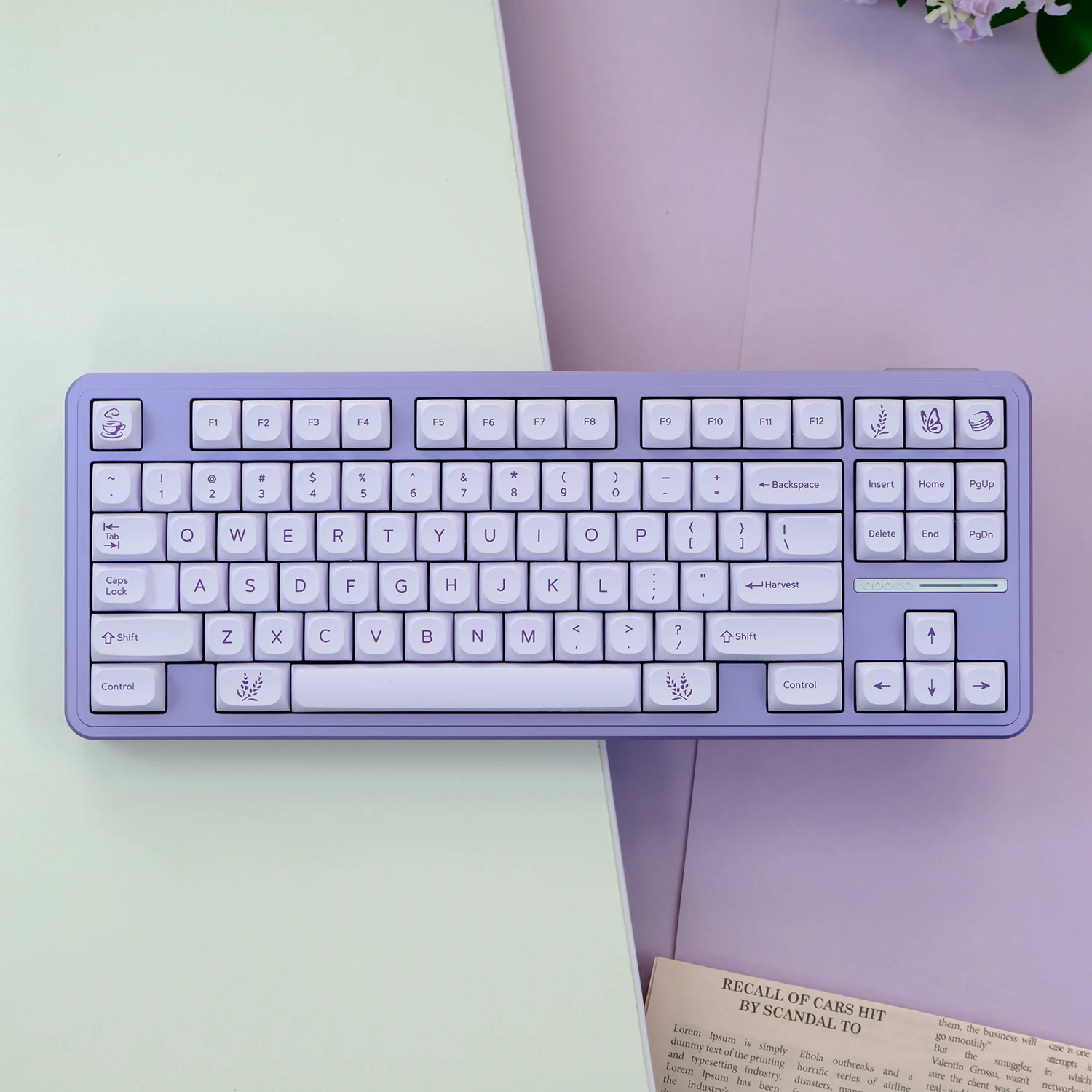 GMK+ Lavanda Purple MA Custom Keycap Set