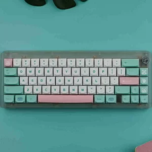 GMK+ Pinky Mint MA Custom Keycap Set