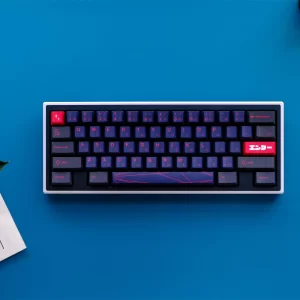 Introducing the GMK+ Red Neon Cherry Custom Keycap Set, a vibrant and dynamic addition to elevate your keyboard aesthetics.