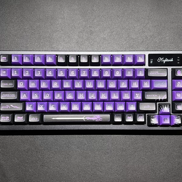 GMK+ Nightwish Purple KCA Custom Keycap Set