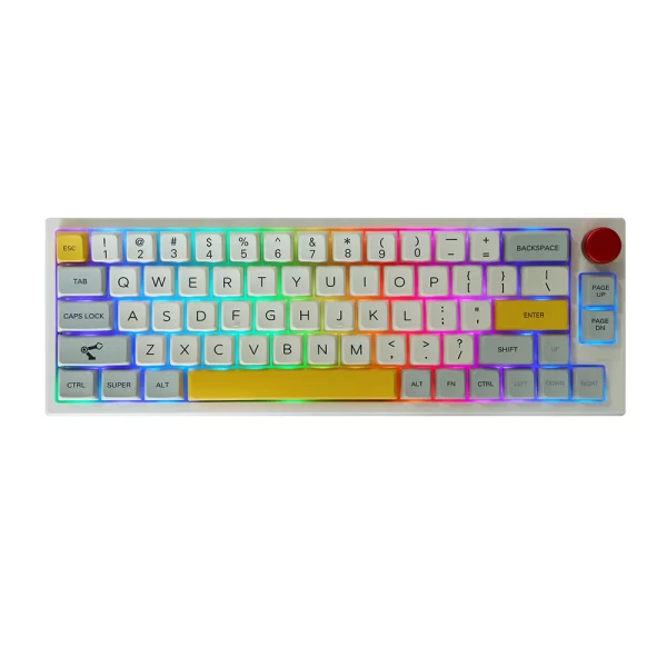 GMK+ Ranibow Yellow MDA Custom Keycap Set - Image 2