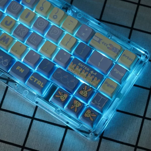 GMK+ Milk Blue MDA Custom Keycap Set - Image 5