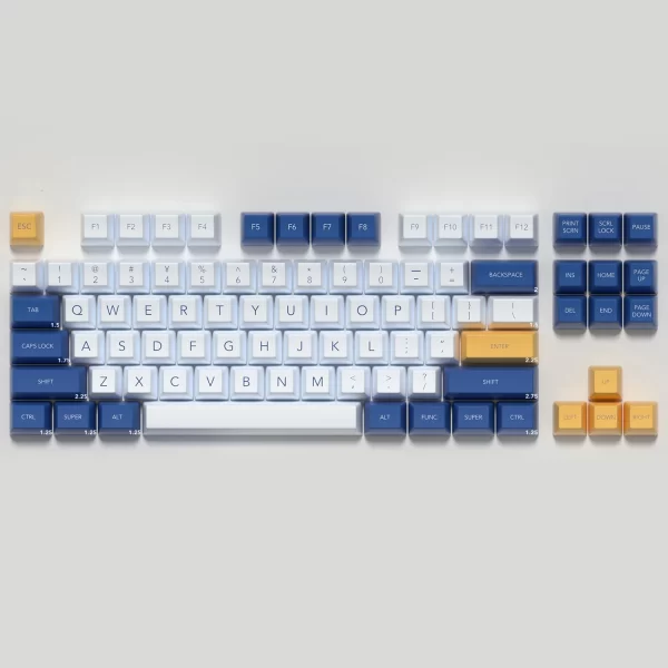 GMK+ Vibrant Blue SA Custom Keycap Set