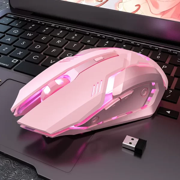 GMK+ Petal Pink Gaming Mouse