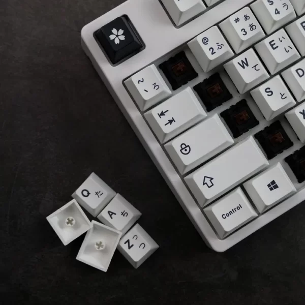 GMK+ Minimalist White MA Custom Keycap Set - Image 2