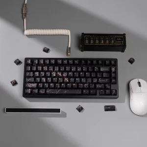 GMK+ Dark Marble MDA Custom Keycap Set