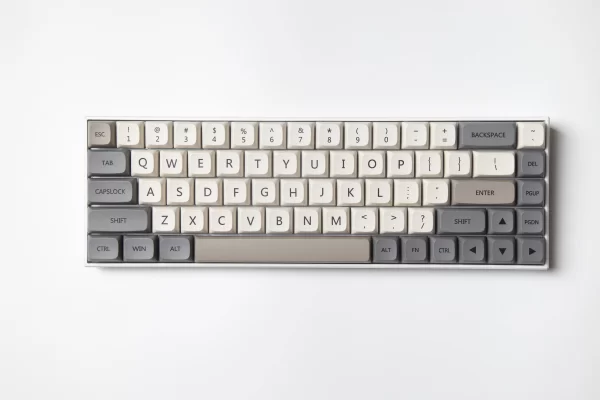 GMK+ Minimalist Grey XDA Custom Keycap Set