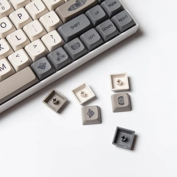 GMK+ Minimalist Grey XDA Custom Keycap Set - Image 2