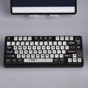 GMK+ Black and White MA Custom Keycap Set