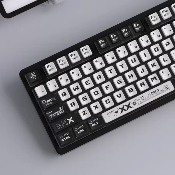 GMK+ Black and White MA Custom Keycap Set - Image 4