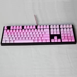 GMK+ Valentine Pink Mechanical Keyboard