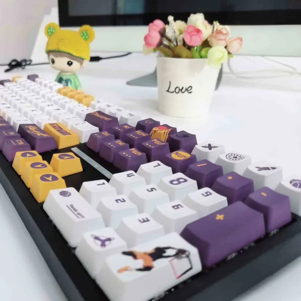 GMK+ Purple Gold OEM Custom Keycap Set - Image 2