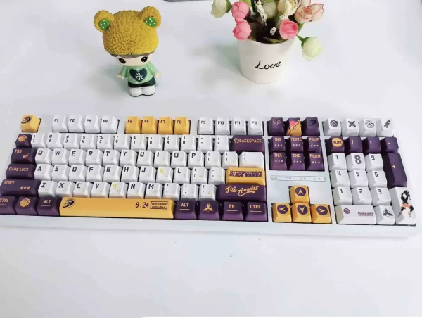 GMK+ Purple Gold OEM Custom Keycap Set