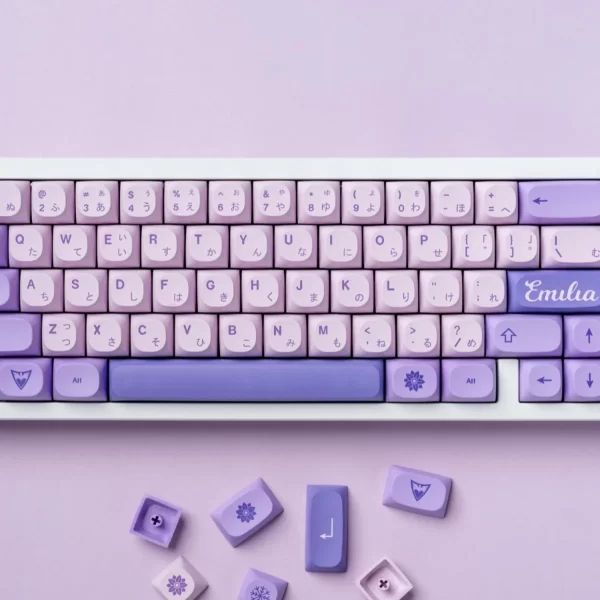 GMK+ Purple Blackout KCA Custom Keycap Set