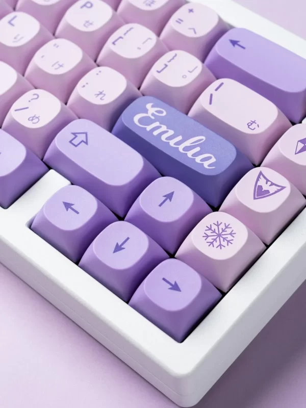 GMK+ Purple Blackout KCA Custom Keycap Set - Image 2