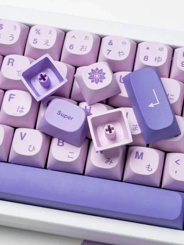 GMK+ Purple Blackout KCA Custom Keycap Set - Image 4