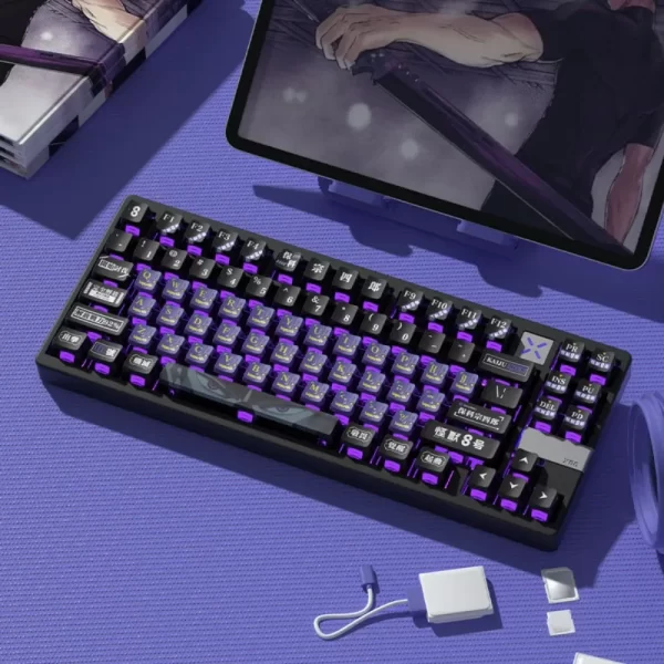 GMK+ Monster Purple OEM Custom Keycap Set - Image 4