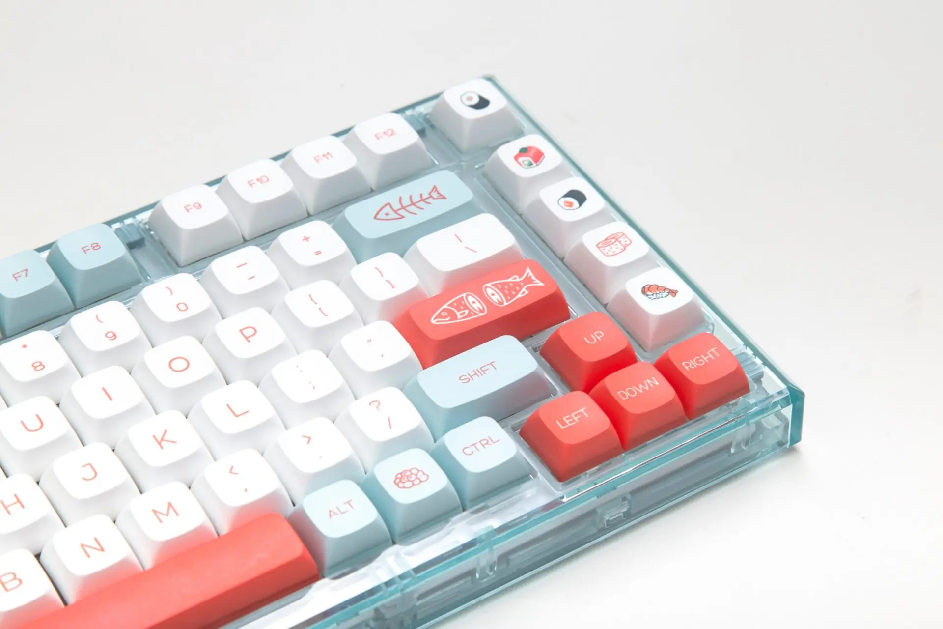 140 Keys/set PBT Dye Subbed Key Cap Salmon For Cherry MX Switch Mechanical Keyboard QX XDA Profile Keycaps For Animal Crossing