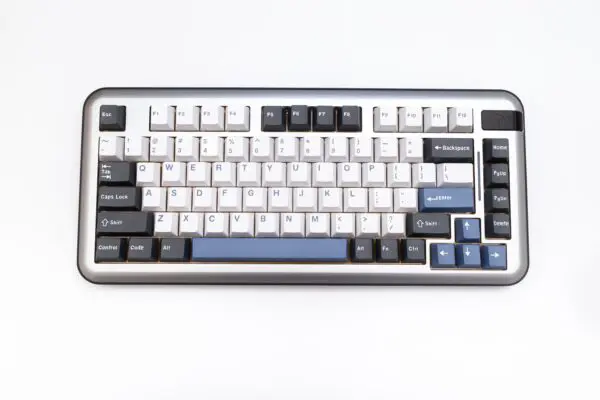 GMK+ Arctic Blue White Series Cherry Custom Keycap Set