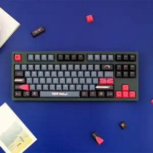 GMK+ Mori Calliope Series Cherry Custom Keycap Set