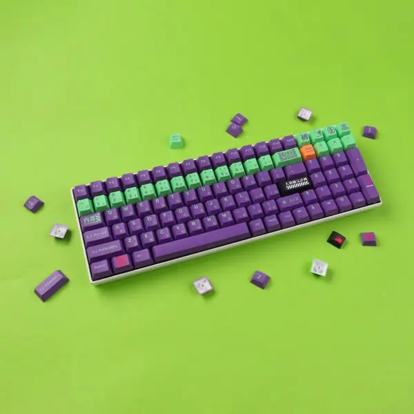 GMK + Purple Green Series Cherry Custom Keycap Set