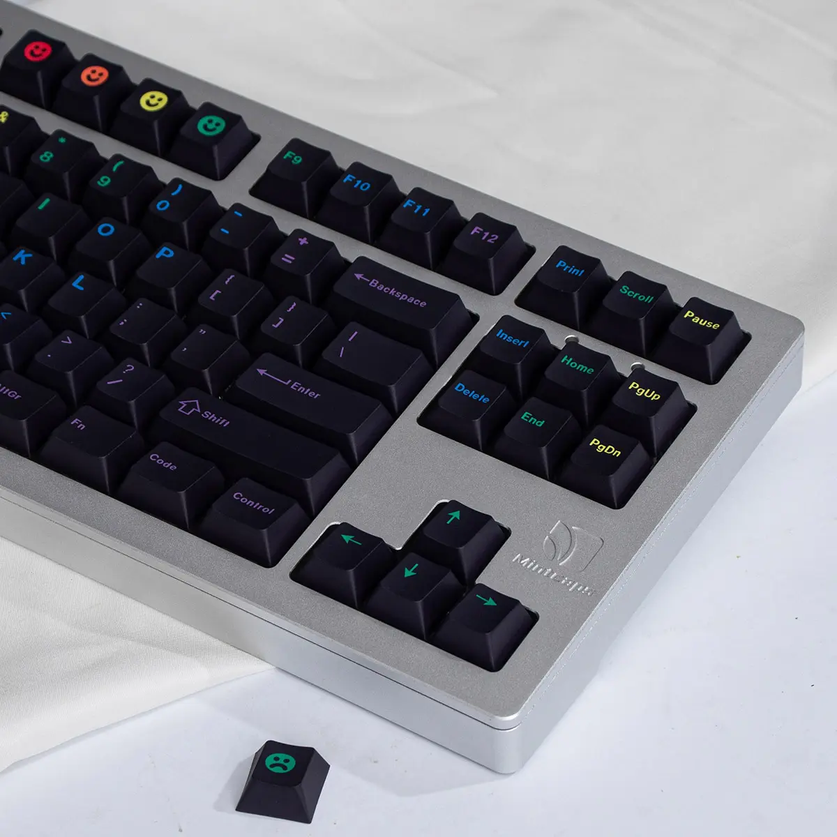 GMK Midnight Rainbow Keycaps Large Set Cherry Profile PBT Dye Sublimation Mechanical Keyboard Keycap For MX Switch 61/64/68/75/