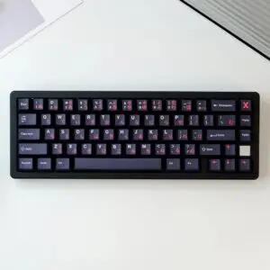 GMK+ Black Japanese Cherry Custom Keycaps Set