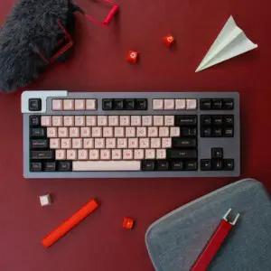 GMK+ Flaming Red SA Custom Keycaps Set