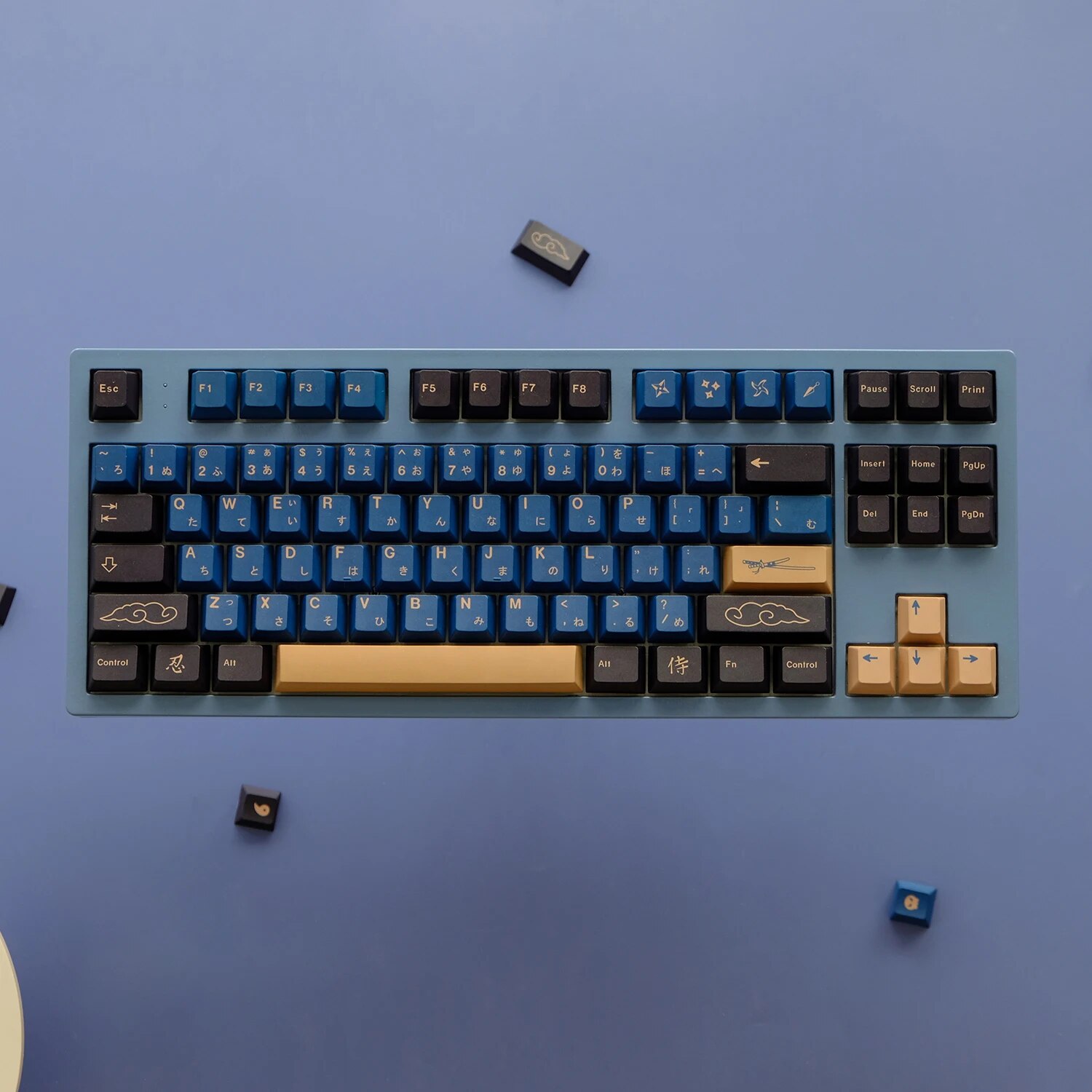 GMK+ Blue Samurai Cherry Custom Keycaps Set (Japanese)