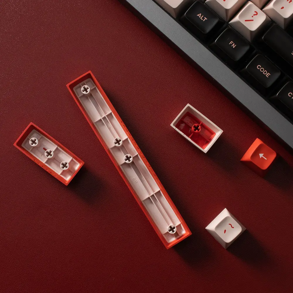 GMK+ Flaming Red SA Custom Keycaps Set