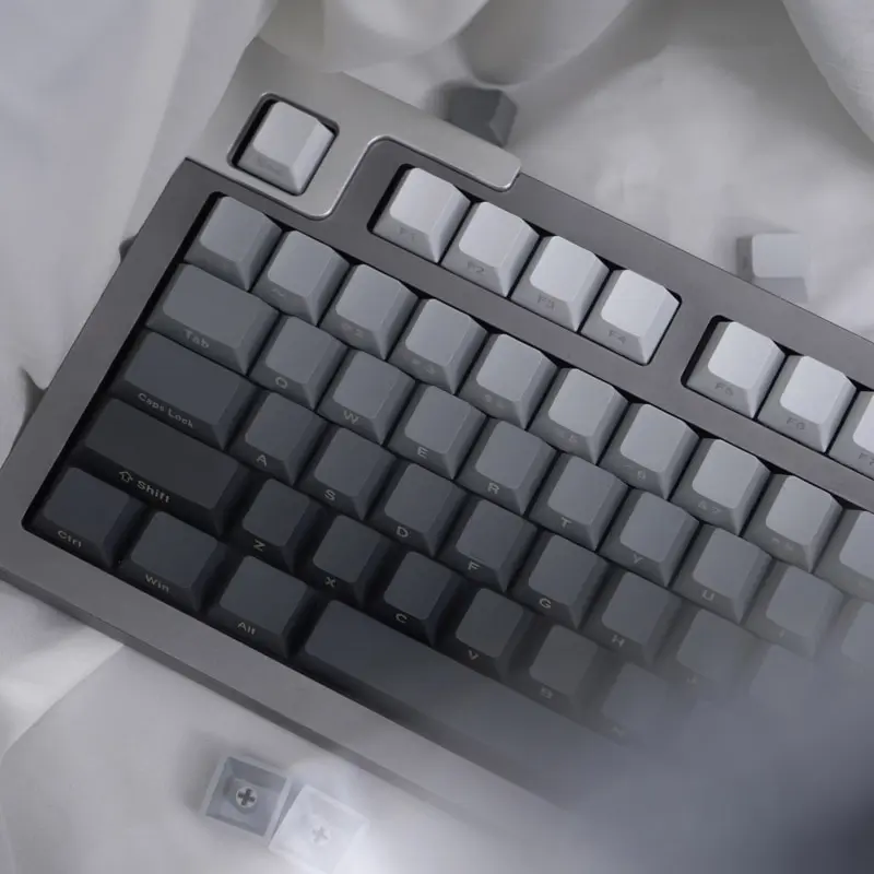 GMK+ Gray Gradient Cherry Custom Keycaps Set