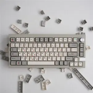 GMK+ Greek Gray Cherry Custom Keycap Set