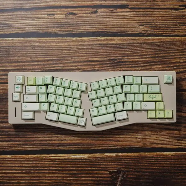 GMK+ Ergonomic Mint Cherry Custom Keycap Set