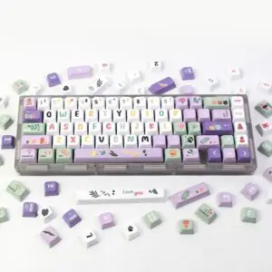 GMK+ Kawaii Purple XDA Custom Keycap Set