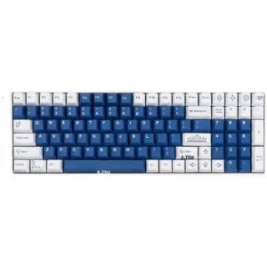 GMK+ White and Blue Cherry Custom Keycap Set