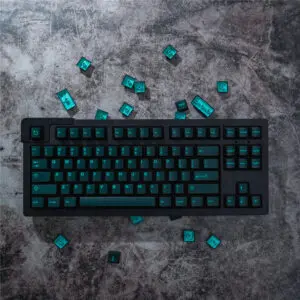 GMK+ Dark Turquoise Cherry Custom Keycap Set