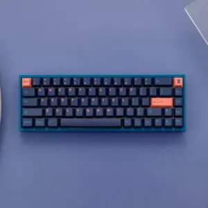 GMK+ Aesthetic Black and Orange Cherry Custom Keycap Set