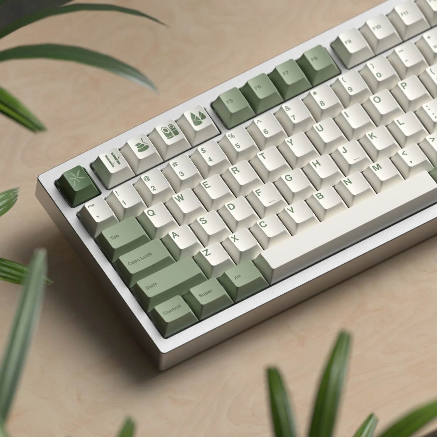 GMK+ Green Nature Cherry Custom Keycap Set