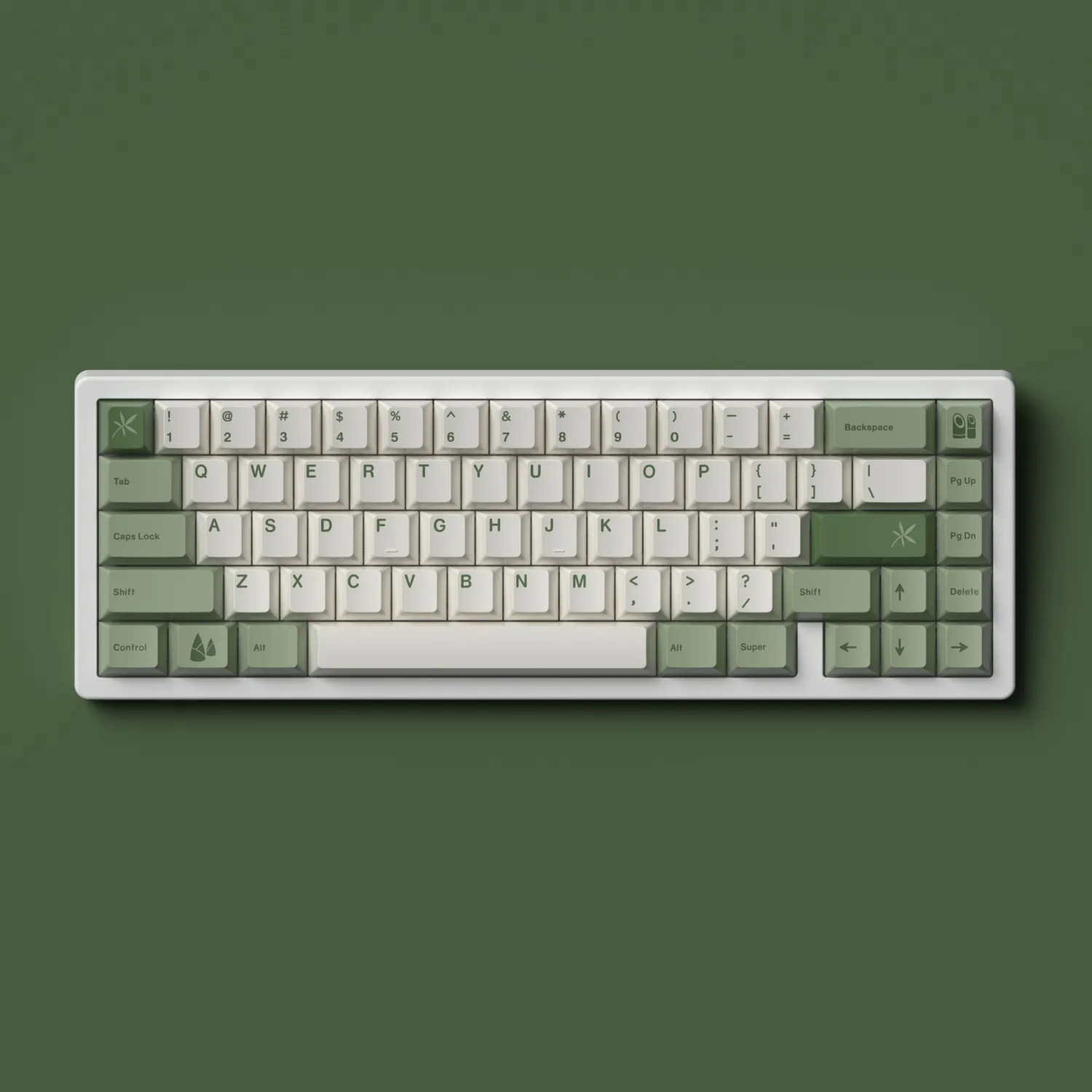 GMK+ Green Nature Cherry Custom Keycap Set