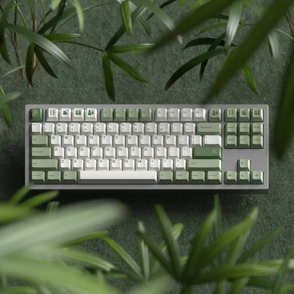 GMK+ Bamboo Forest Cherry Custom Keycap Set