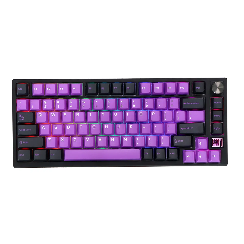 GMK+ Purple Premium Full Mechanical Keyboard