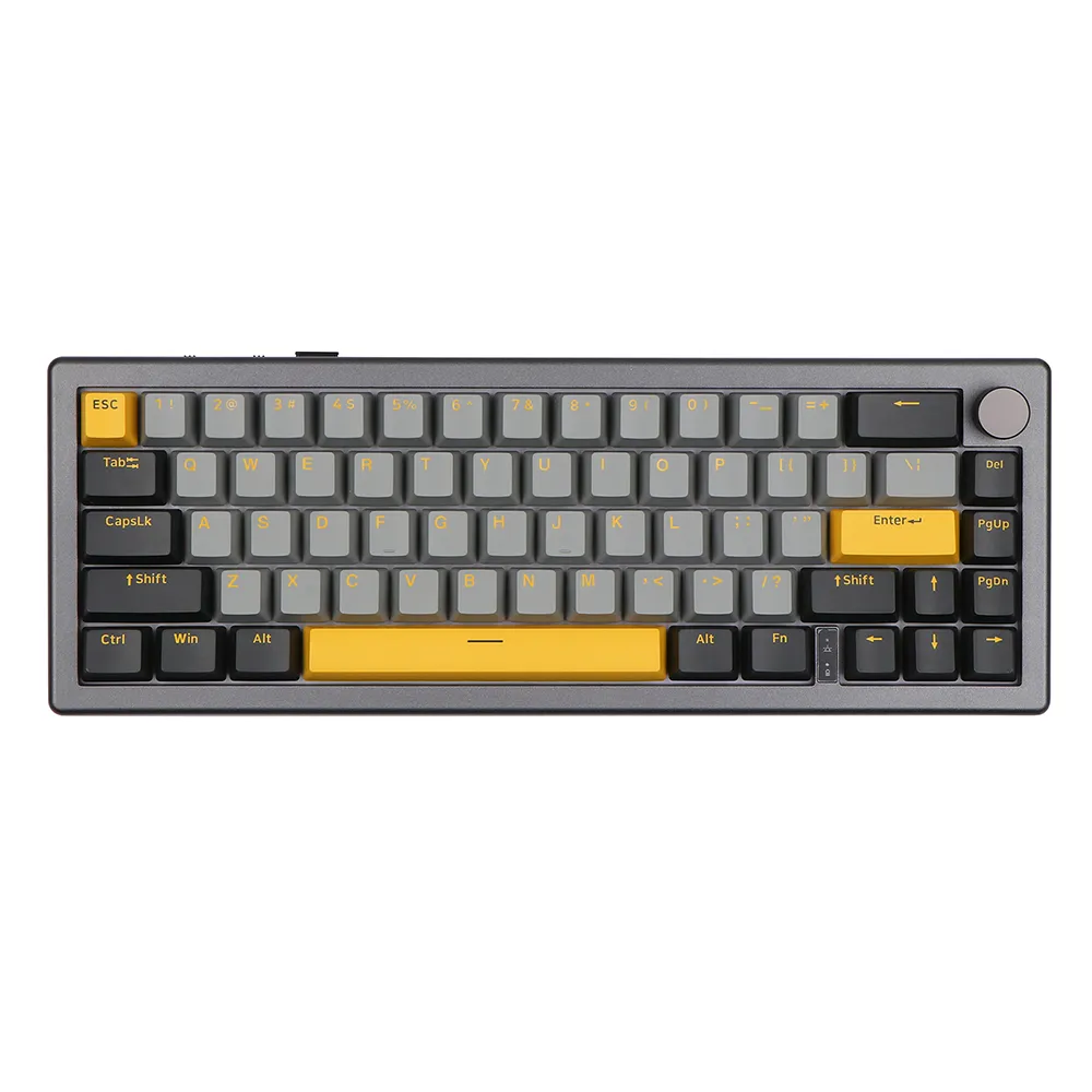 GMK+ Grey Mustard Full Mechanical Keyboard