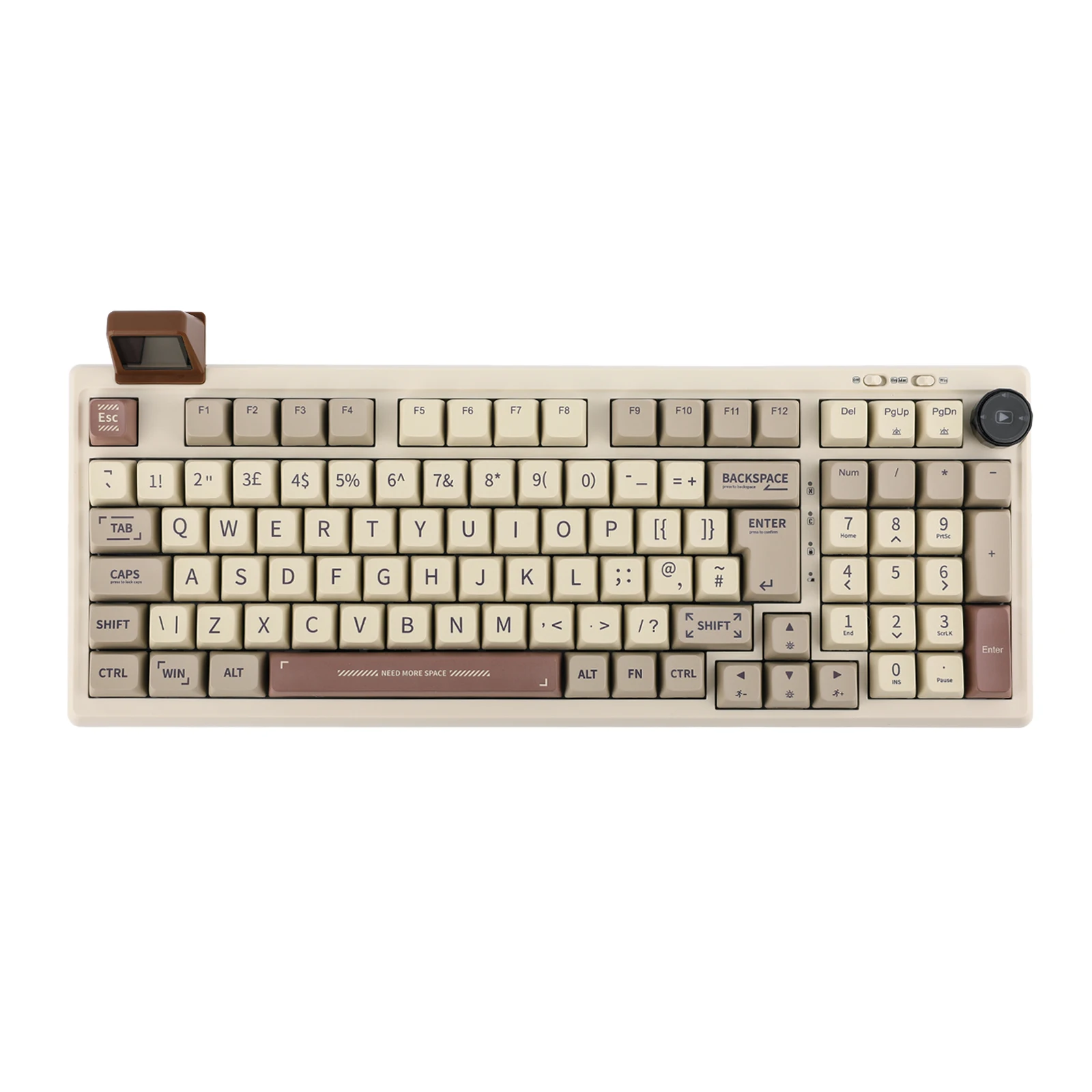 GMK+ Minimalist Brown Full Mechanical Keyboard