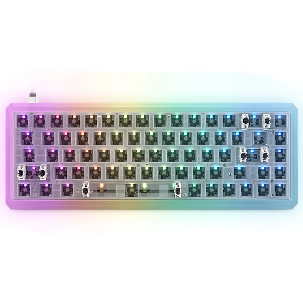 GMK+ Black Rainbow Full Mechanical Keyboard
