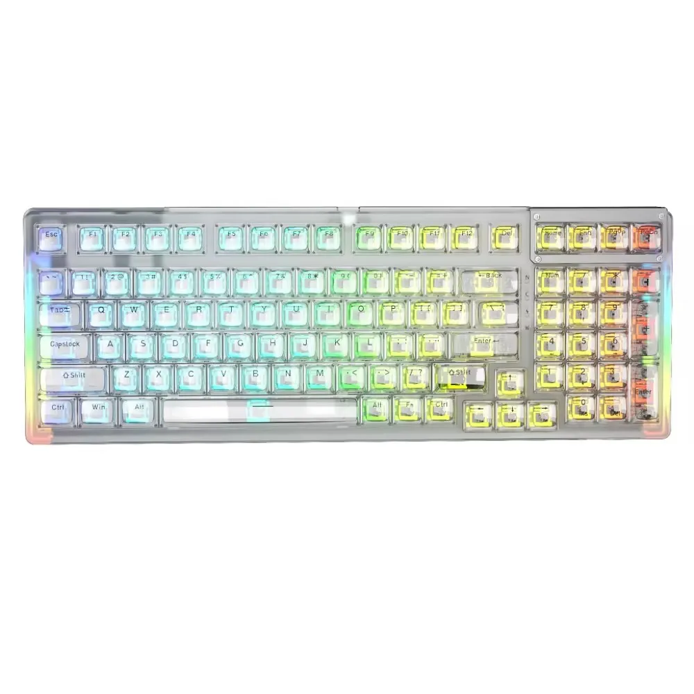 GMK+ Multicolor Grey Full Mechanical Keyboard