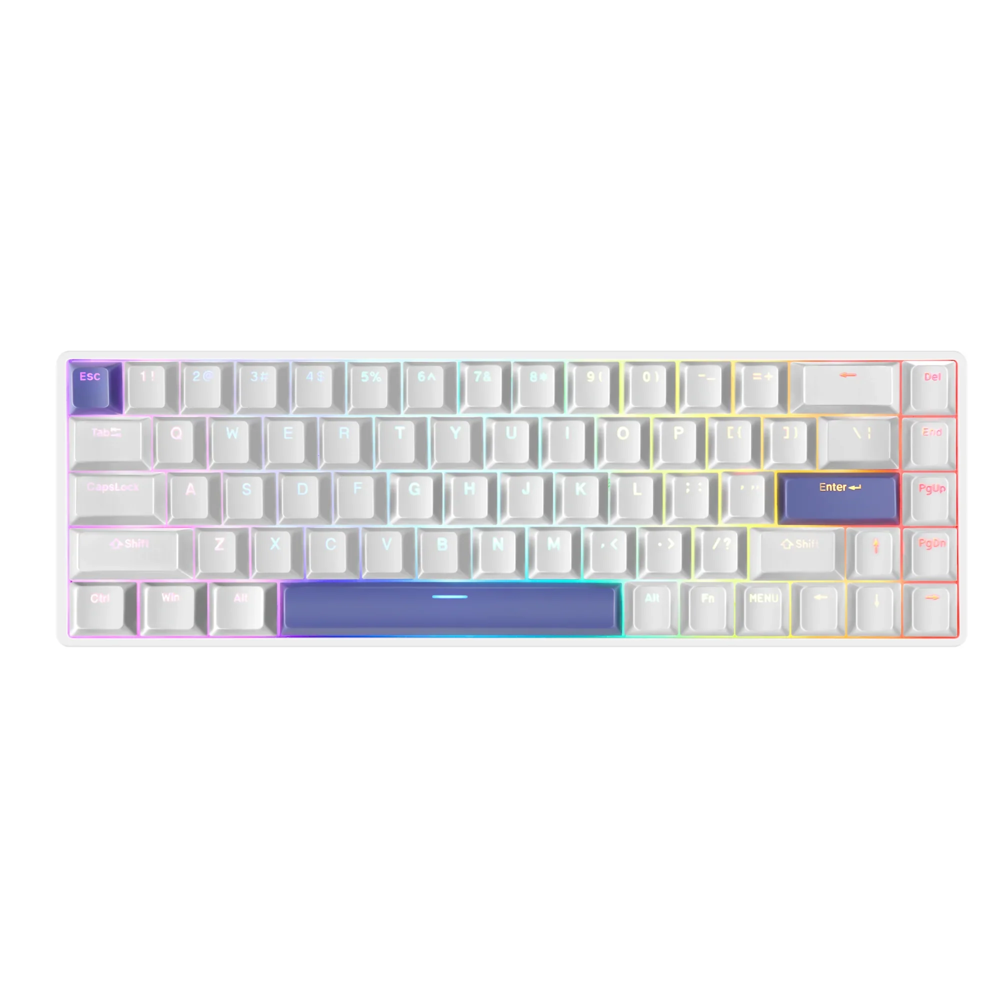 GMK+ White OEM Full Mechanical Keyboard