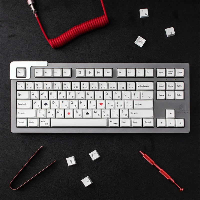 GMK+ White MDA Custom Keycap Set